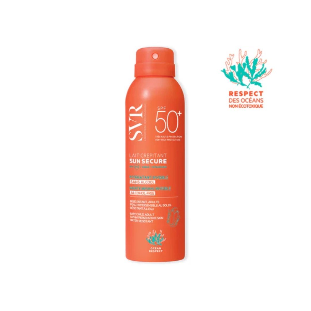 Svr-Ecran-Sun-Secure-lait-Spray-hydratant-spf50-200ml-1 SVR Ecran Sun Secure Lait Spray HydratantSpf50+ 200ml – Image 1