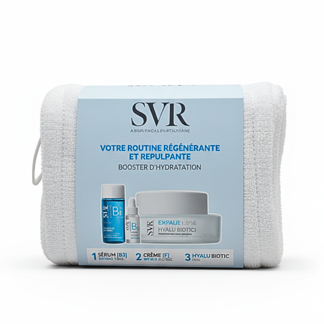 Svr-Hyalu-Biotic-50mlAmpoule-Hydra-B3-10mlEssence-B3-30ml-Trousse-1 Svr Hyalu Biotic 50ml+Ampoule Hydra B3 10ml+Essence B3 30ml Trousse – Image 1