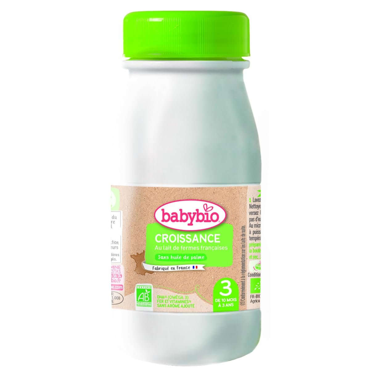 Version 1.0.0 Babybio Lait Croissance Liquide 250Ml – Image 1