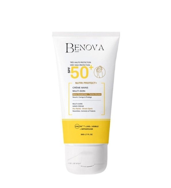 benova-nutri-protect-mains-spf50-1 BENOVA Nutri Protect +Crème Mains Spf50 – Image 1