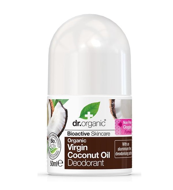 drorganic-deodorant-noix-de-coco-1 Dr Organic Déodorant à l’Huile de Noix de Coco Vierge 50Ml – Image 1
