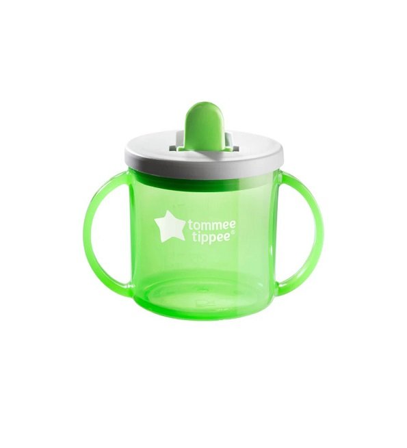 tommee-tippee-premiere-tasse-avec-bec-4m-190ml-vert-1 Tommee Tippee Première Tasse avec Bec 4M+ 190ml - Vert – Image 1