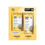 Patyka Creme Solaire Visage Spf30+Lait Solaire Corps Spf30 Coffret