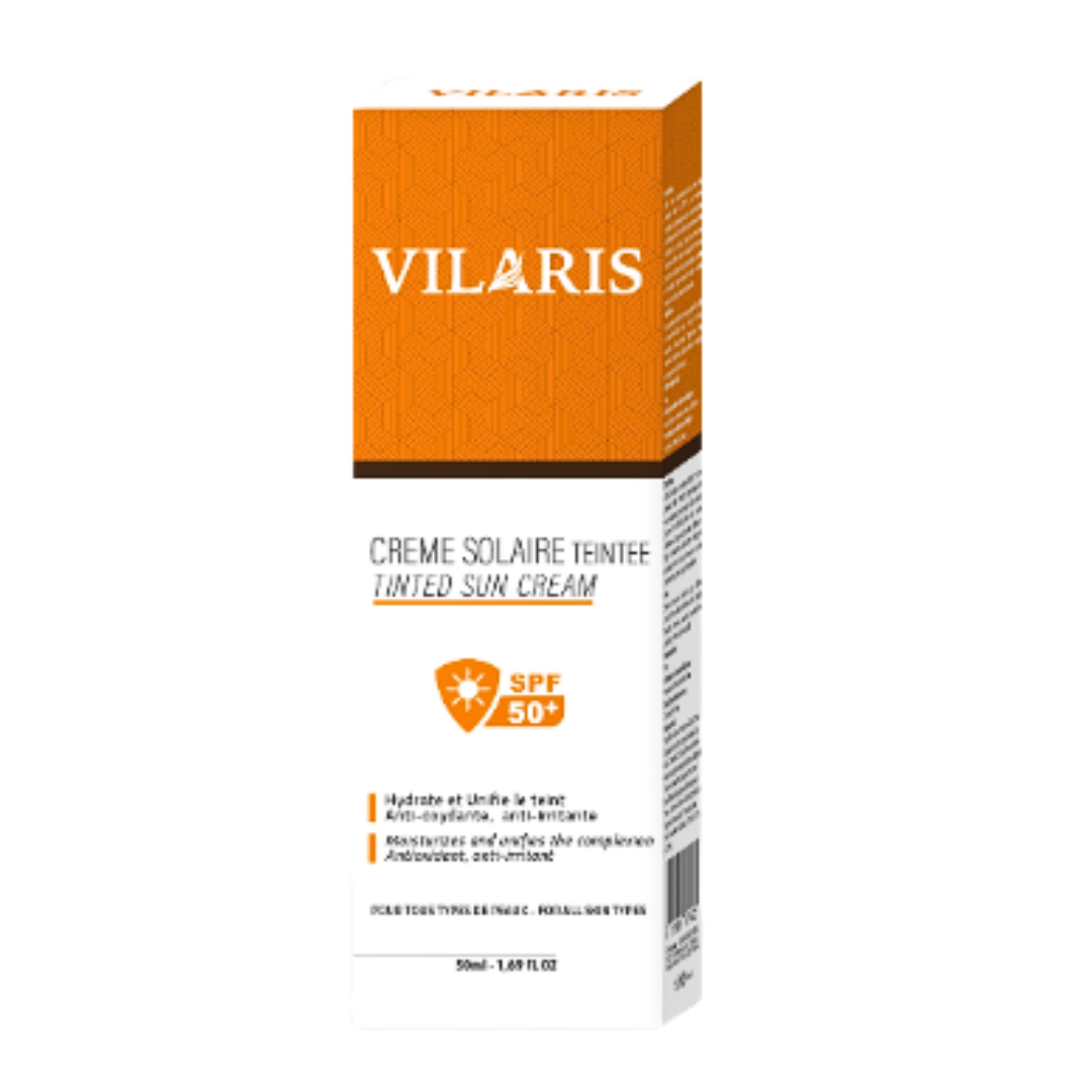Vilaris-Creme-Solaire-Teintee-Spf50-50ml-1 Vilaris Creme Solaire Teintee Spf50+ 50ml – Image 1