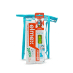 Elmex Dentifrice Junior 6-12 + Brosse a Dents junior 3-6 ans Avec Trousse