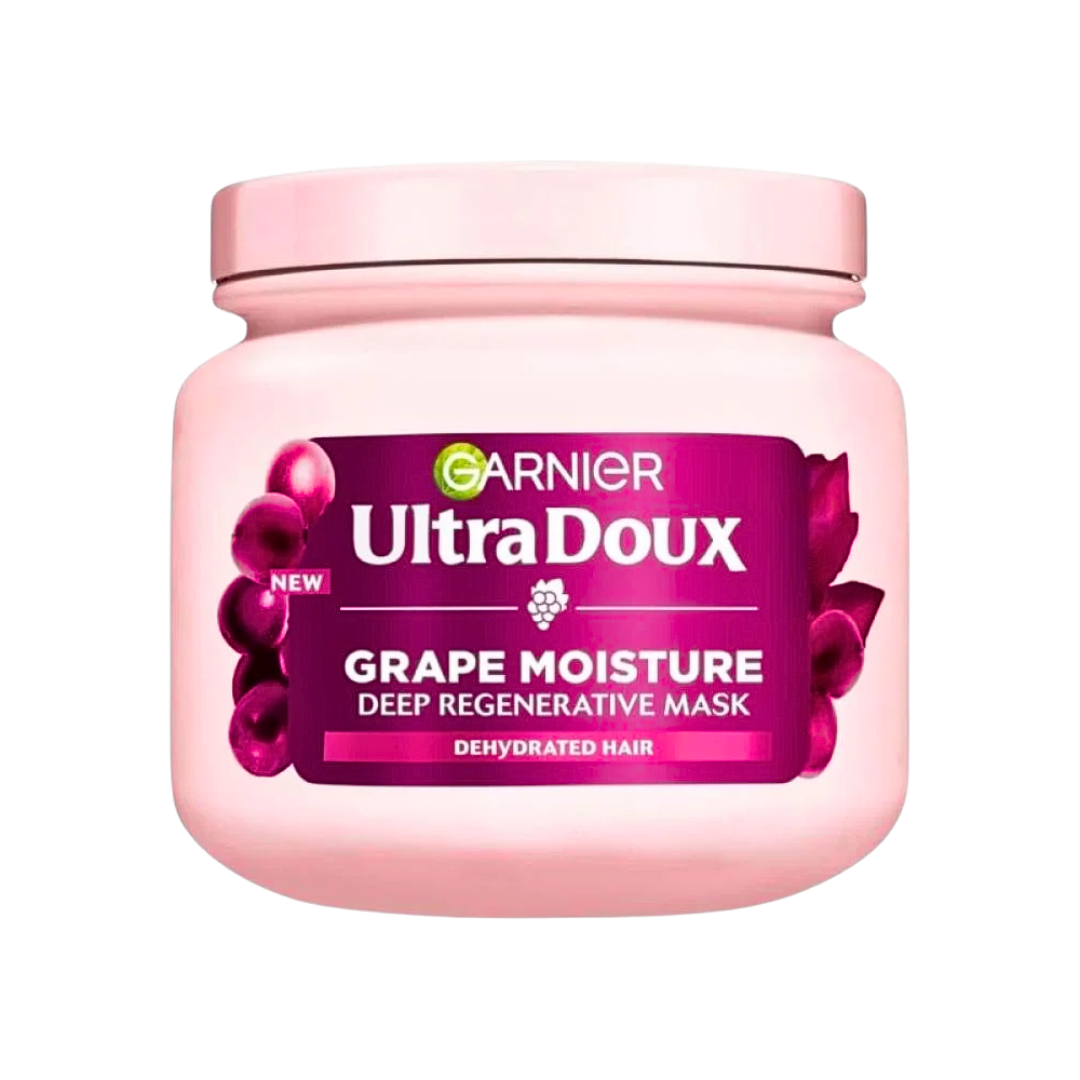Garnier-Ultra-Doux-Grape-Moisture-Mask-340ml Garnier Ultra Doux Grape Moisture Mask 340ml – Image 1