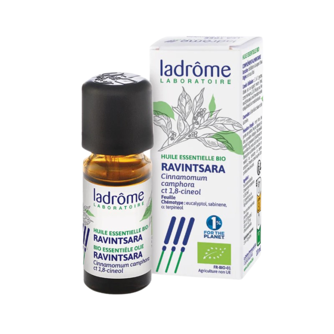 Ladrome-He-Ravinstara-10ml Ladrome Huile Ravinstara 10ml – Image 1