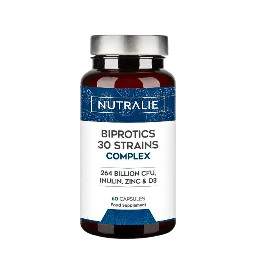 Nutralie-Biprotics-complex-30-Strains-60-Capsules Nutralie Biprotics Complex 30 Strains 60 Capsules – Image 1