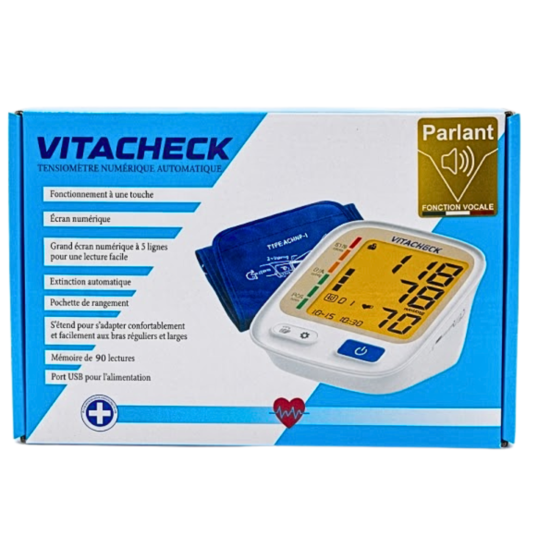 Vitacheck-Tensiometre-Numerique-Auto-Parlant Vitacheck-Tensiometre-Numerique-Auto-Parlant