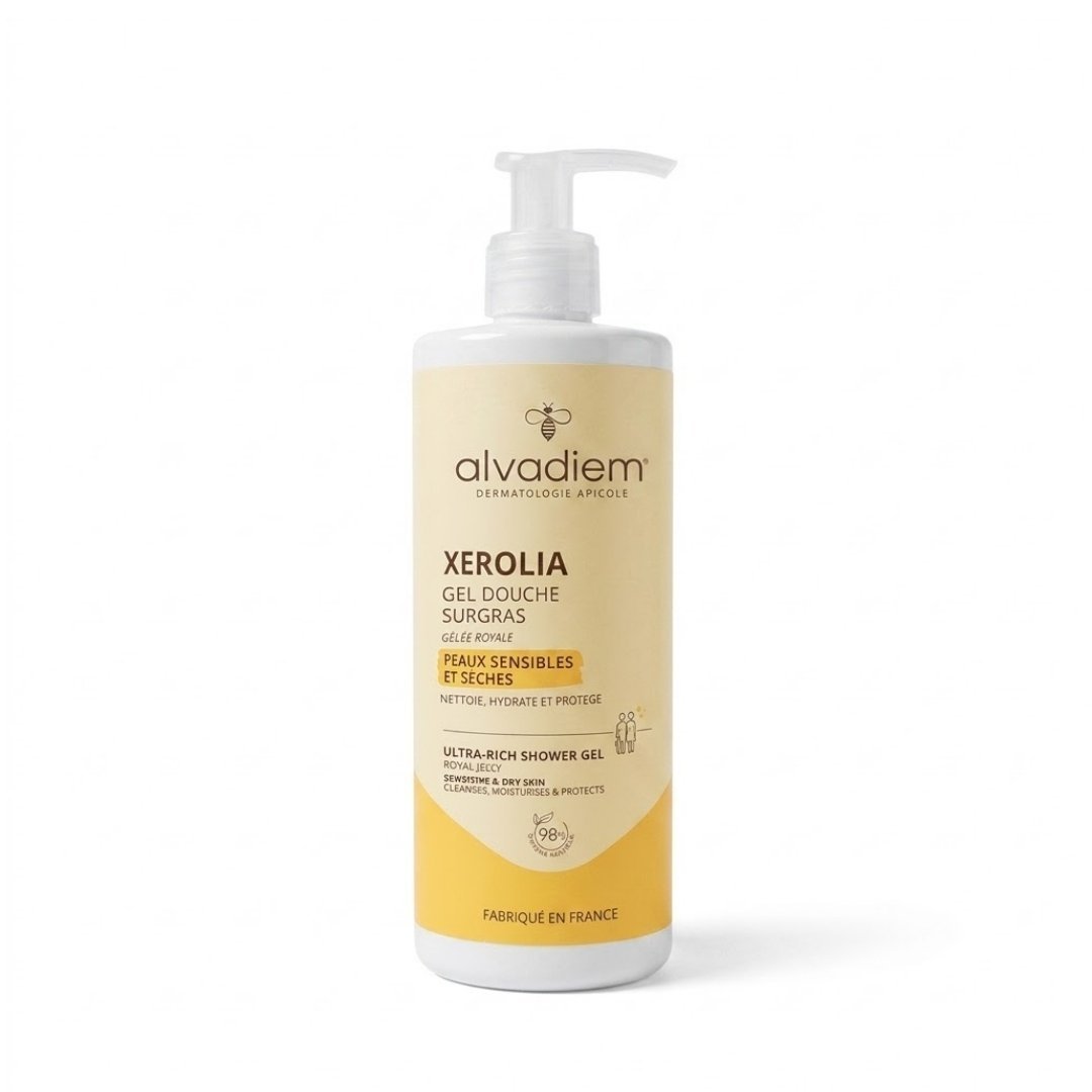 Alvadiem-Xerolia-Gel-Douche-Surgras-400ml.jpg Alvadiem Xerolia Gel Douche Surgras 400ml – Image 1