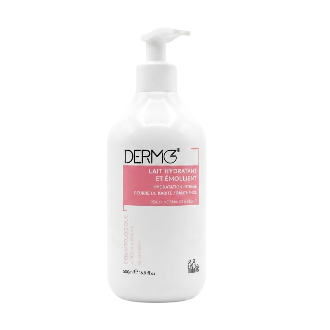 dermoz.png Dermoz Lait Hydratante & Emollient 500ml – Image 1