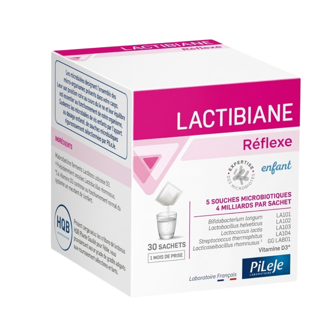 Lactibiane-Reflexe-Enfant-30-Sachets.png Pieleje Lactibiane Reflexe Enfant 30 Sachets – Image 1