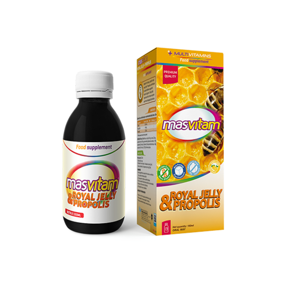 MasVitam-Gelee-Royale-et-Propolis-150ml.png MasVitam Gelee Royale et Propolis 150ml – Image 1