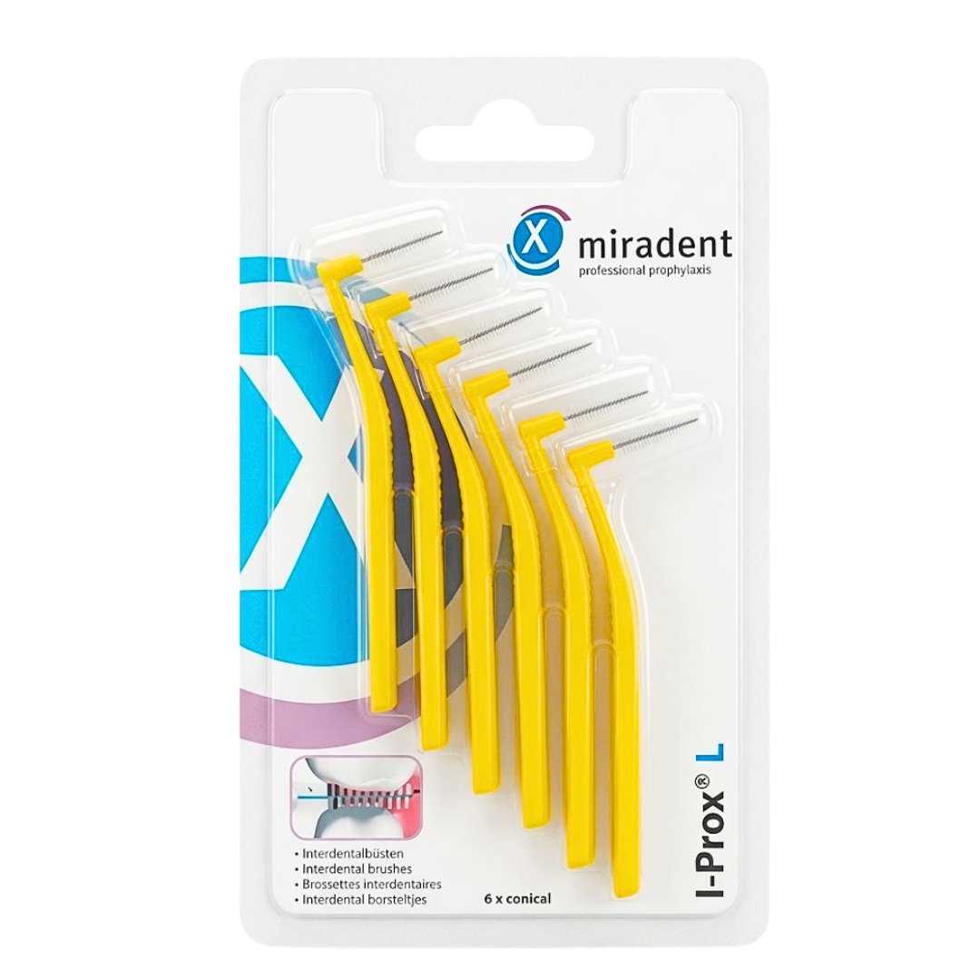 Mira-i-prox-L-jaune-630211.png Miradent Brosse interdentaire I-Prox L Jaune 630211 – Image 1