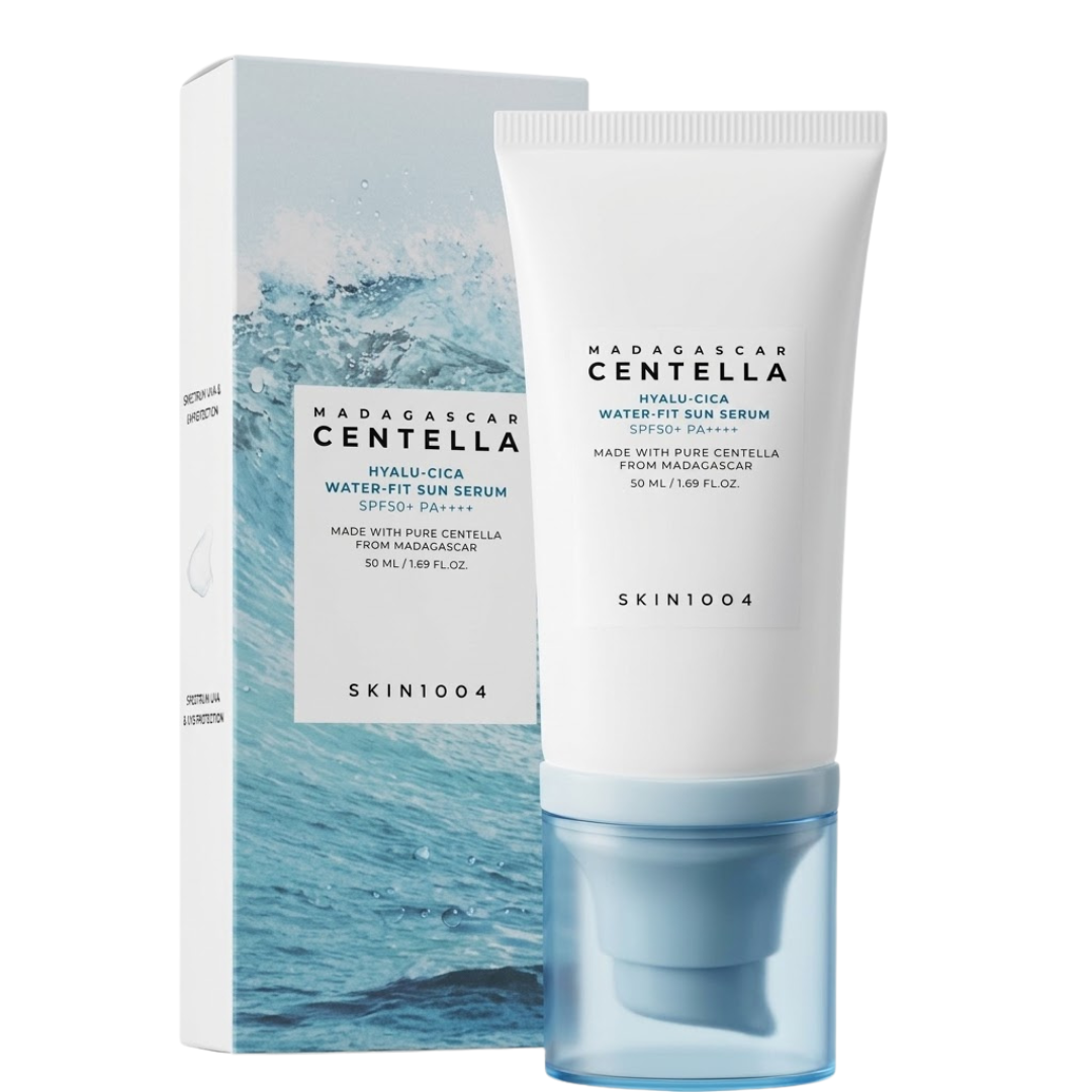 Skin-1004-Hyalu-Cica-Water-fit-Sun-Serum-spf50-100ml.png Skin 1004 Hyalu-Cica Water-fit Sun Serum Spf50+ 100ml – Image 1